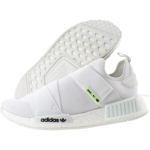 adidas Originals Womens NMD R1 White Performance Slip-On Sneakers Shoes